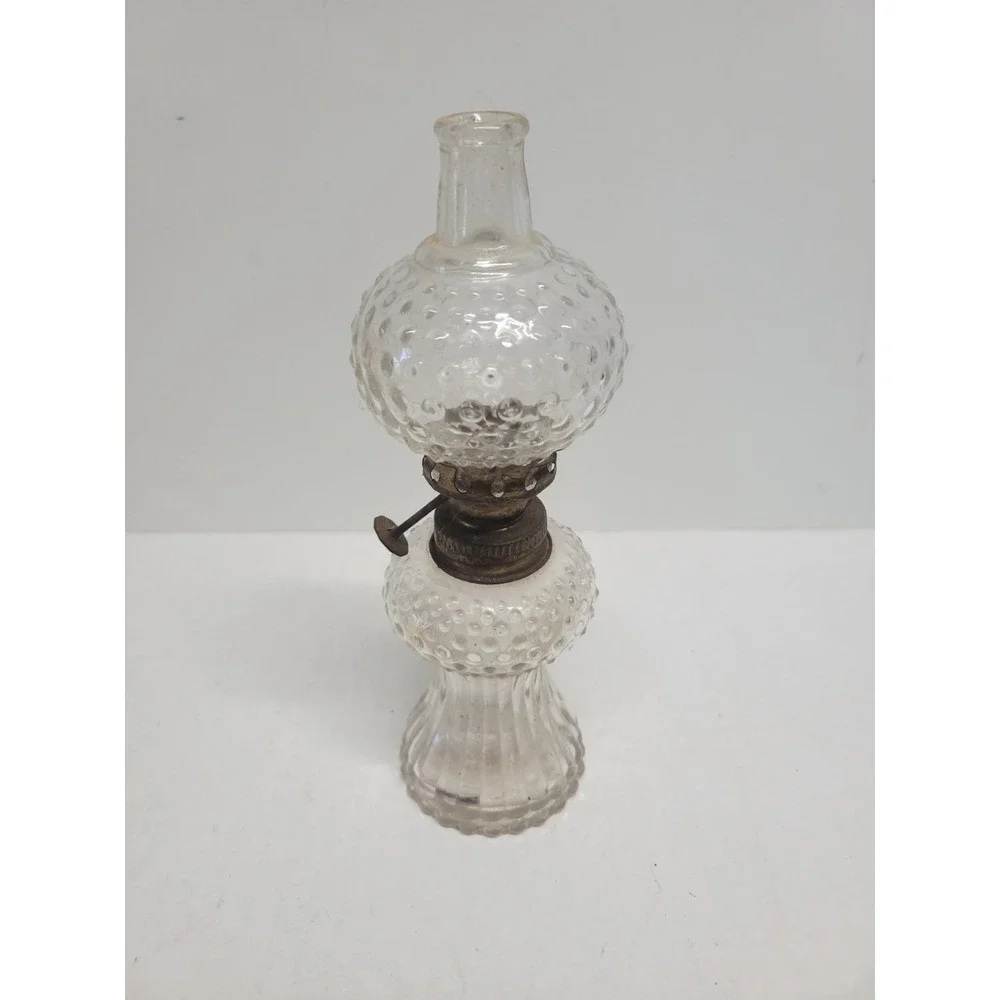 Miniature Hob Nail Oil Lamp.‎